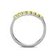 6 - Fiala 2.70 mm Yellow Diamond 7 Stone Wedding Band 