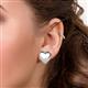 2 - Zahira Puffed Heart Women Stud Earrings in 14K Solid Gold 