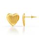 1 - Zahira Puffed Heart Women Stud Earrings in 14K Solid Gold 