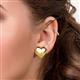 2 - Zahira Puffed Heart Women Stud Earrings in 14K Solid Gold 