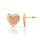 1 - Zahira Puffed Heart Women Stud Earrings in 14K Solid Gold 