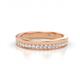 1 - Afiya 0.32 ctw Natural Diamond Women Stackable Wedding Band 