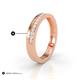 5 - Afiya 0.32 ctw Natural Diamond Women Stackable Wedding Band 