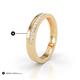 5 - Afiya 0.32 ctw Lab Grown Diamond Women Stackable Wedding Band 