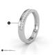 5 - Afiya 0.32 ctw Lab Grown Diamond Women Stackable Wedding Band 