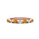 1 - Mira 0.46 ctw Marquise Citrine and Round Lab Grown Diamond Women Stackable Wedding Band 