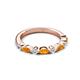 3 - Mira 0.46 ctw Marquise Citrine and Round Lab Grown Diamond Women Stackable Wedding Band 
