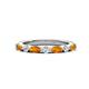 1 - Mira 0.46 ctw Marquise Citrine and Round Lab Grown Diamond Women Stackable Wedding Band 