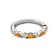 3 - Mira 0.46 ctw Marquise Citrine and Round Lab Grown Diamond Women Stackable Wedding Band 
