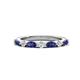 1 - Mira 0.46 ctw Marquise Iolite and Round Lab Grown Diamond Women Stackable Wedding Band 