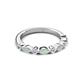 3 - Mira 0.42 ctw Marquise Opal and Round Lab Grown Diamond Women Stackable Wedding Band 