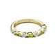 3 - Mira 0.50 ctw Marquise Peridot and Round Lab Grown Diamond Women Stackable Wedding Band 