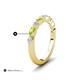 5 - Mira 0.50 ctw Marquise Peridot and Round Lab Grown Diamond Women Stackable Wedding Band 