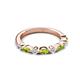 3 - Mira 0.50 ctw Marquise Peridot and Round Lab Grown Diamond Women Stackable Wedding Band 