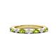 1 - Mira 0.50 ctw Marquise Peridot and Round Lab Grown Diamond Women Stackable Wedding Band 