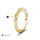 5 - Mira 0.50 ctw Marquise Yellow Sapphire and Round Lab Grown Diamond Women Stackable Wedding Band 