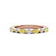 1 - Mira 0.50 ctw Marquise Yellow Sapphire and Round Lab Grown Diamond Women Stackable Wedding Band 