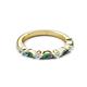 3 - Mira 0.50 ctw Marquise Created Alexandrite and Round Natural Diamond Women Stackable Wedding Band 