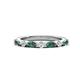 1 - Mira 0.50 ctw Marquise Created Alexandrite and Round Natural Diamond Women Stackable Wedding Band 