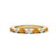 1 - Mira 0.46 ctw Marquise Citrine and Round Natural Diamond Women Stackable Wedding Band 