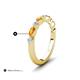 5 - Mira 0.46 ctw Marquise Citrine and Round Natural Diamond Women Stackable Wedding Band 