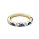 3 - Mira 0.46 ctw Marquise Iolite and Round Natural Diamond Women Stackable Wedding Band 