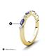 5 - Mira 0.46 ctw Marquise Iolite and Round Natural Diamond Women Stackable Wedding Band 
