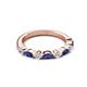 3 - Mira 0.46 ctw Marquise Iolite and Round Natural Diamond Women Stackable Wedding Band 