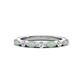 1 - Mira 0.42 ctw Marquise Opal and Round Natural Diamond Women Stackable Wedding Band 