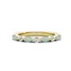 1 - Mira 0.42 ctw Marquise Opal and Round Natural Diamond Women Stackable Wedding Band 