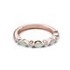 3 - Mira 0.42 ctw Marquise Opal and Round Natural Diamond Women Stackable Wedding Band 