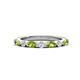 1 - Mira 0.50 ctw Marquise Peridot and Round Natural Diamond Women Stackable Wedding Band 