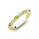 4 - Mira 0.50 ctw Marquise Peridot and Round Natural Diamond Women Stackable Wedding Band 