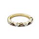 3 - Mira 0.42 ctw Marquise Smoky Quartz and Round Natural Diamond Women Stackable Wedding Band 