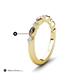 5 - Mira 0.42 ctw Marquise Smoky Quartz and Round Natural Diamond Women Stackable Wedding Band 