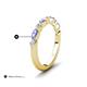 5 - Mira 0.46 ctw Marquise Tanzanite and Round Natural Diamond Women Stackable Wedding Band 