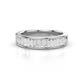 1 - Lisha 0.85 ctw Baguette shape Lab Grown Diamond Women Stackable Wedding Band 