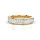1 - Lisha 0.85 ctw Baguette shape Lab Grown Diamond Women Stackable Wedding Band 
