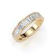 3 - Lisha 0.85 ctw Baguette shape Lab Grown Diamond Women Stackable Wedding Band 