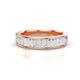 1 - Lisha 0.85 ctw Baguette shape Lab Grown Diamond Women Stackable Wedding Band 