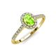 4 - Marnie Desire Peridot and Lab Grown Diamond Halo Engagement Ring 