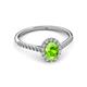 3 - Marnie Desire Peridot and Lab Grown Diamond Halo Engagement Ring 