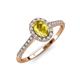 4 - Marnie Desire Yellow Sapphire and Lab Grown Diamond Halo Engagement Ring 