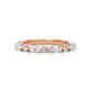 1 - Mira 0.50 ctw Marquise and Round Natural Diamond Women Stackable Wedding Band 