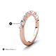 5 - Mira 0.50 ctw Marquise and Round Natural Diamond Women Stackable Wedding Band 