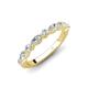 4 - Mira 0.50 ctw Marquise and Round Natural Diamond Women Stackable Wedding Band 