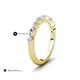 5 - Mira 0.50 ctw Marquise and Round Natural Diamond Women Stackable Wedding Band 