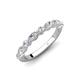 4 - Mira 0.50 ctw Marquise and Round Natural Diamond Women Stackable Wedding Band 