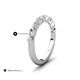 5 - Mira 0.50 ctw Marquise and Round Lab Grown Diamond Women Stackable Wedding Band 