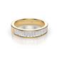 4 - Lisha 0.85 ctw Baguette shape Natural Diamond Women Stackable Wedding Band 